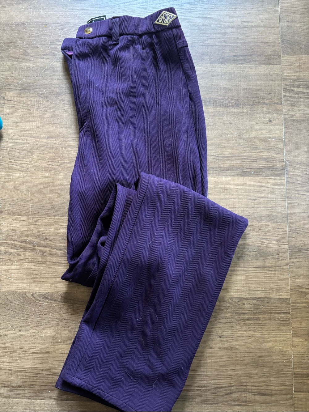 Straight-Leg Women’s Pants in Deep Purple